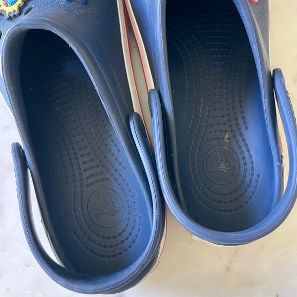 Crocs Crocband™ Clog in Navy with 11 fun Jibbitz Charms! - Picture 13 of 16
